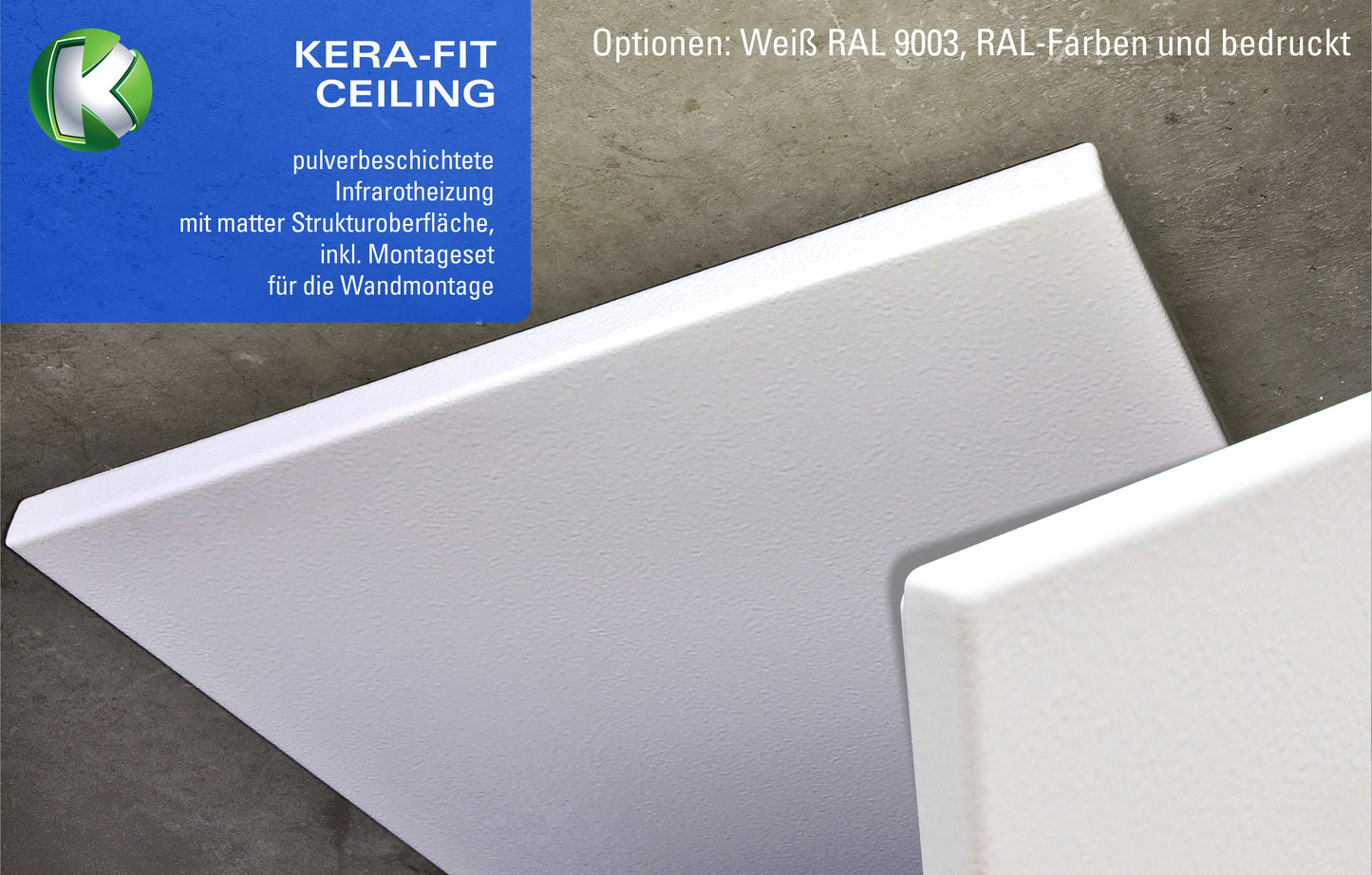 HTI - Steel Line Infrarotdeckenheizung Ceiling seidenmatt
