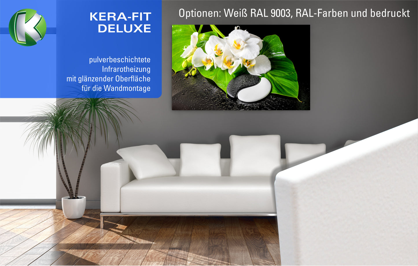 HTI - Steel Line Infrarotdeckenheizung Ceiling seidenmatt