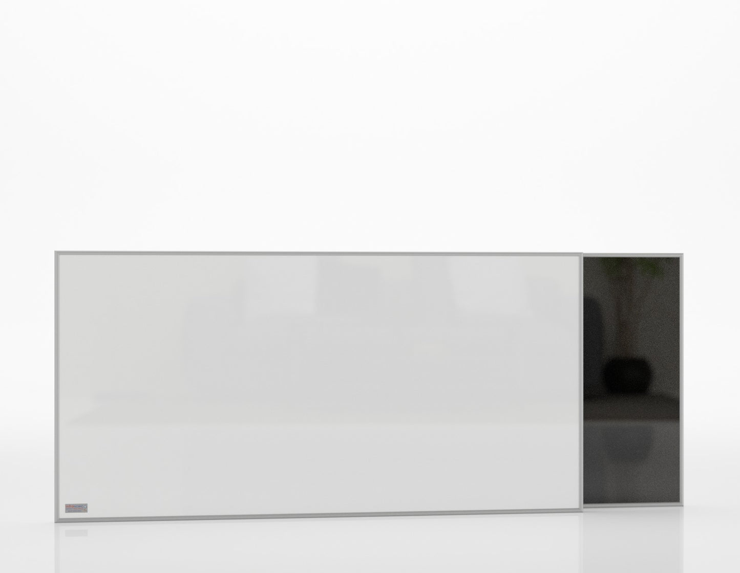 Infranomic Frame-Line Glas Infrarotheizung weiss oder schwarz, glänzend