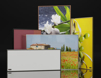 Infranomic Frame-Line Glas Infrarotheizung weiss oder schwarz, glänzend