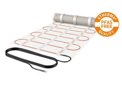 ETHERMA eFloor pro die PFAS-Freie Netheizmatte für Fliesen- und Steinböden