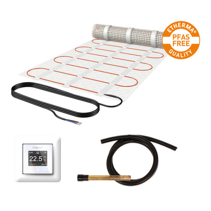 ETHERMA eFloor pro die PFAS-Freie Netheizmatte für Fliesen- und Steinböden