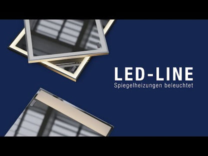Infranomic LED Line Spiegelheizung mit Rahmen